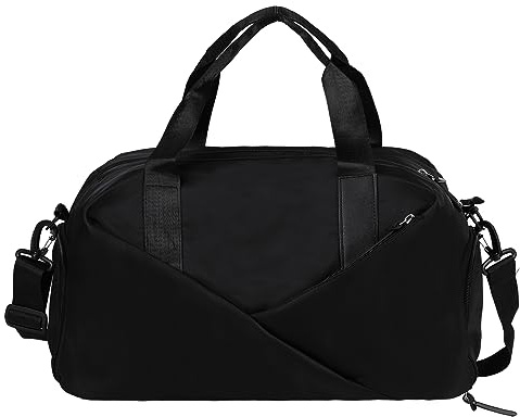 Gym Bag,Sports Duffle Bag with Separate Shoe & Wet Compartments,18.11” Waterproof Easy-Carry Handle Travel Sports Bag for Men,Women,Teens,Great for Fitness, Travel, Swimming Dance & Weekend Overnights