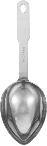 WEKADRIN Stainless Steel Measuring Spoon 1/4 Cup Single Metal Tablespoon Scoop for Kitchen Cooking Baking Grain Measurement