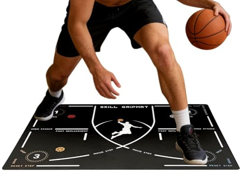 Tapis De Basketball Pour L'Entraînement,Tapis d'Entraînement Antidérapant et Silencieux - de Dribble Basket pour Intérieur | Pour, Amis, Passionnés, Jeu Intérieur Et Extérieur