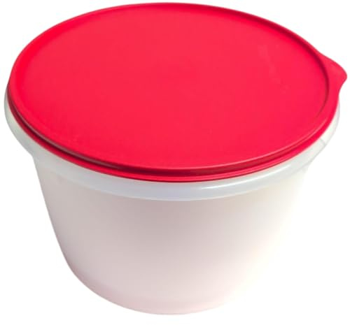 Tupperware Rührschüssel Maximilian Eidgenosse Eidgenossen rund Salat Modular rund Schüssel mit Deckel Salatbar Hefeteig Peng Hitparade rot transparent 3500ml 3,5 Liter