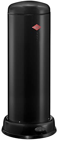 Wesco AbfallSMLR Big Baseboy Abfallsammler, Edelstahl, 38 x 38 cm, Schwarz