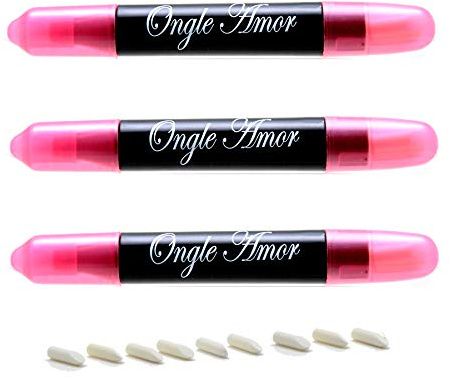 parent stylo correcteur dissolvant ongles -stylo CORRECTEUR vernis semi permanent - ongle en gel - nail art - baby boomer +9 mines de rechange stylo dissolvant - SET DE 3 CRAYON DISSOLVANT (3 stylos)