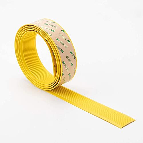 Treppe Anti-Rutsch-Streifen Bänder Rampen Schritte Selbstklebende Böden Gummikantenband (Color : Yellow, Size : 4cm*1m)