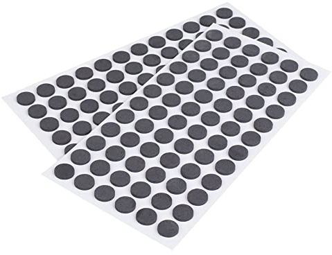 LouMaxx Antirutsch Pads selbstklebend | 144 x Anti Rutsch Möbelstopper schwarz, rund Ø 15 mm | rutschhemmend mit extra starkem Halt