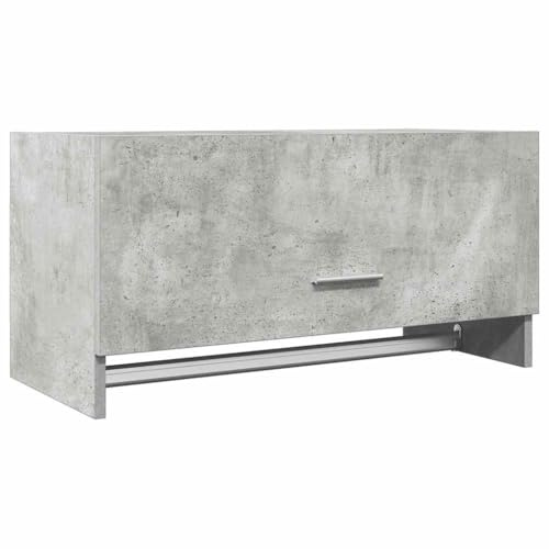 vidaXL Wardrobe in Concrete Grey - Compact and Versatile Home Storage Solution in Engineered Wood