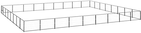 Chusui Hundgård, Hundpark, Hundbur, Hundhus, Hundstaket, Hundlekhage, Hundgård, Hundfäktning, Hundlekhage, Stål 72 m² Svart