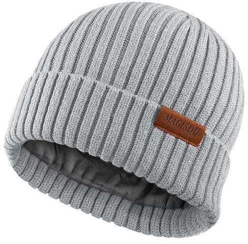 MAGISDU Gorro Invierno Niño Niña Lana Merino Wool Gorra Bebé Sombrero Gorra Forro Polar Termico