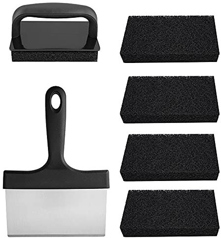 Kit de limpieza de planchas, Almohadilla de limpieza de planchas reutilizable con asa, Raspador de planchas multifuncional y Almohadillas de limpieza for agriar y Accesorios de limpieza de planchas/21