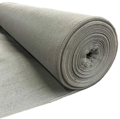 Farm Plastic Supply - Gray Shade Cloth - 75% - Mesh Fabric for Fence Privacy Screen, Garden Shade, Mesh Fence Screening, Shade Cloth Rolls, Wind Screen (12' x 20')