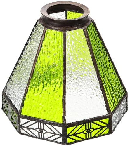 UKCOCO Glass Lamp Shade for Chandelier Pendant Lighting Vintage Mediterranean Design Easy to Install Replacement Shade for Home and Restaurant Decor for Bars and Dining Areas