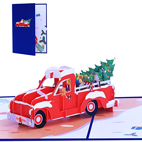 3D For Christmas Grußkarte Handschrift Dankeskarte Ornament zum Ausdruck Liebe Dankbarkeit Überraschendes Geschenk 3D Weihnachtskarte