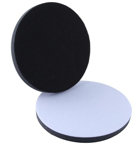 GOLD DEER 2 Pack 6Inch Sanding StickFix Interface Pad Abrasive Net Sander Pad Foam Interface Pad Sanding Disc Backing Pads Sander Cushion Buffer Backing Pad for Automotive Woodworking Polishing