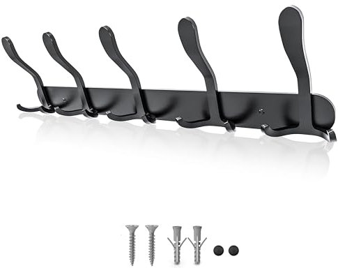 Britmart Coat Hooks Wall Mounted | Durable Stainless Steel- Smart Design - Space Saving Wall Coat Rack Wall Mounted | Easy Installation- Coat Hook Hang