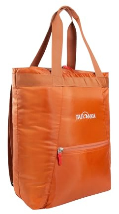Tatonka Rucksacktasche Market Bag 22l - Leichte Einkaufstasche/Shopper mit verstaubaren Rucksackträgern und Reißverschluss - als Tasche oder Rucksack verwendbar - 22 Liter (rot)