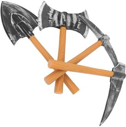 COSMEVIVI Zwergen Spitzhacke Spielzeugsatz Aus Schaumstoff 4 Stück Indoor Halloween Kostüm Requisiten Für Kinder Bühne Cosplay