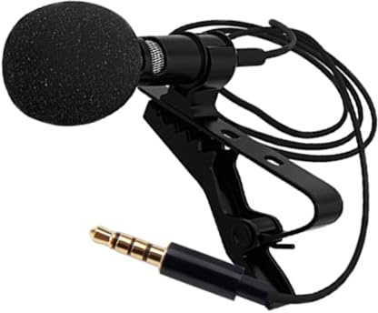 BAZEITFLOW Omnidirectional Lapel Microphone, 3.5Mm Plug Wired Lavalier Mic with Noise Reduction for Recording, Online Teaching Video