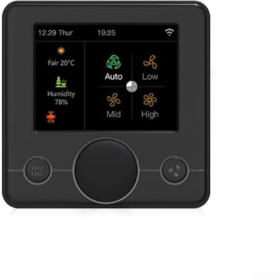 Caldera de gas con termostato WiFi, control remoto inalámbrico de pared, compatible con calefacción de suelo eléctrica para caldera de gas, agua (caldera de gas, negro)