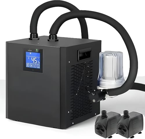 Cold Plunge Chiller for Tubs, 1/3 HP Ice Bath Chiller with Filter and Water Pump,Cooling System Water Chiller for Ice Bath Tubs - Cold Plunge for Home Recovery Unit Double Pumps