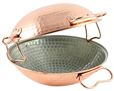 Sartén vitrocerámica original de cobre portugués (24 cm)