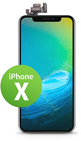 GIGA Fixxoo Pantalla para iPhone X en Calidad A+ | Pantalla de Repuesto para iPhone X con Total solidez del Color y Ajuste Pantalla iPhone X Pantalla Retina LCD para