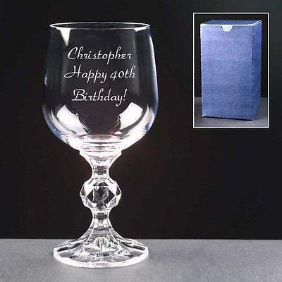 County Engraving Personalised Crystal 5oz Port Or Sherry Glass Enter Your Own Custom Text.