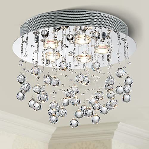 BESTIER Moderno cristallo goccia di pioggia lampadario illuminazione a incasso LED plafoniera lampada a sospensione per sala da pranzo bagno camera da letto soggiorno 6 G9 LED Lampadine richiesto