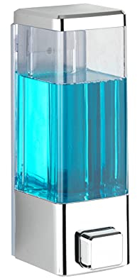 WENKO Desinfektionsmittel-Spender Istres Chrom, Seifen-Dosierer & Desinfektionsspender, 0.32 l