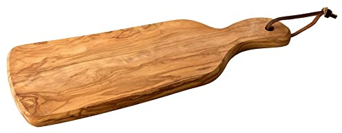 Brotbrett/Schneide- und Tranchierbrett/Servierbrett/Käsebrett/Frühstücksbrett, Holzbrett handgefertigt aus Olivenholz im Heiligen Land