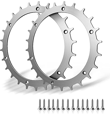 Edelstahl Mähroboter Spikes für Bosch Indego XS 300 400 500 M700 aufwendig entgratet inkl Traktionsverbesserung für Mähroboter 14x Edelstahlschrauben Spikes für Zubehör Off-Wheel-Räder 170mm(2Stück)