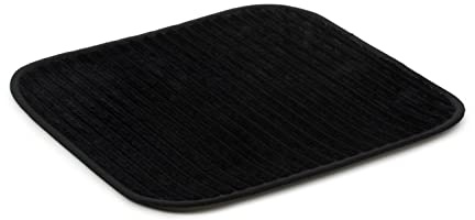Gözze - Morbido Tappetino da Bagno Antiscivolo, 100% Poliestere, 50 x 45 cm - Nero