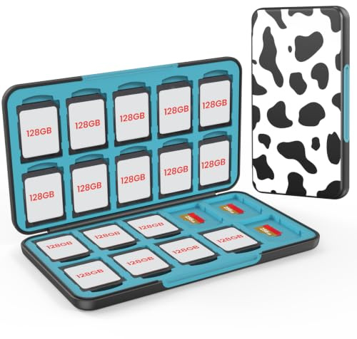 HEIYING SD Card Holder with 40 Precise Slots for SDXC SDHC Micro SD Cards | Portable SD Card Case, Hard ABS Shell with Soft Silicone Lining, Precise Card Slots,Magnetic Closure for Neat Storage