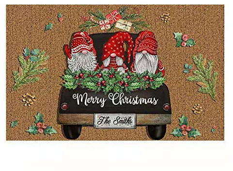 puzzlegame Weihnachts-Türmatte | Weihnachts-Deko-Fußmatte | rutschfeste und waschbare Winter-Badematte | Weihnachtsteppich Willkommens-Fußmatte | Innenmatten für Haustür, Eingang, Terrasse 40 x 60 cm
