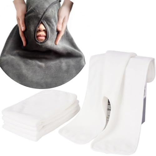 Ansiktshanddukar för kosmetologer, mjuka, spa handdukar för ansiktsbehandling, massagehanddukar spa, ansiktshanddukar för ansiktet, professionell mikrofiber hälsosam (vit_5-pack)