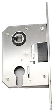 SkyjOy Serrure EncastréE Corps de Serrure silencieuse en Acier Inoxydable 5572 Trous Corps de Serrure Accessoires de Serrure de Porte intérieure Serrure A Encastrer(4558)
