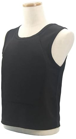 Generisch Kugelsichere Weste IIIA Level Verdeckbare Schutzkleidung, weiches Anti-Kugel-T-Shirt Arbeitskleidung für Den Persönlichen
