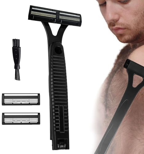 Rückenrasierer Für Männer Back Shaver Men 45x8.1cm Rücken Rasierer Mit Langem Griff Edelstahlstab Einfache Rasur Effektive Rückenenthaarung Haarentfernung Auch Für Armen Beine Bauch
