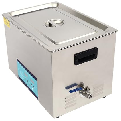Professional Ultrasonic Cleaner,30L Ultrasonic Cleaner, Stainless Steel Bench Top Bath for Jewellery Carburettor Bike Parts and Dental Tools, Degas Heat and Timer Modes Suitable for Rings, Silverware