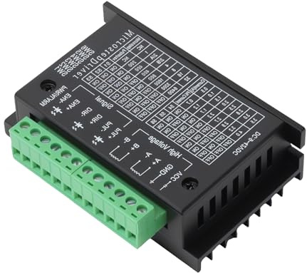 TB6600 Schrittmotor Treiber 4A 32 Segmente, Schrittmotor Steuerung für 42/57/86 Nema Stepper, kompatibel mit Arduino CNC Steuerung, Stepper Motor Driver für 3D Drucker Gravurmaschine, 12V–42V CNC Steu