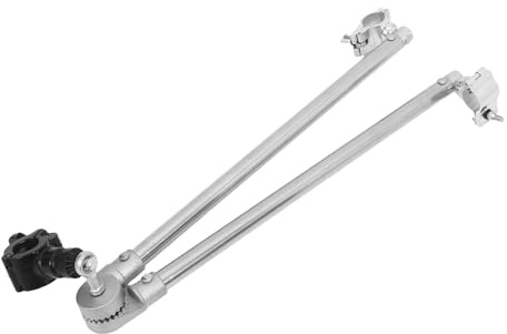 TOGEVAL Fahrradanhänger Kupplungsadapter mit Schnellverbindung Kohlenstoffstahl und Aluminiumlegierung Silber für Einkaufs und Lastenanhänger Hollandöse für Abnehmbare Anhängerkupplung