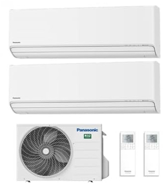Panasonic CU-2Z41TBE Etherea-Linie, Klimagerät mit Dual-Split, 9000 + 9000 BTU, Nanoe™ X-Technologie, Inverter, integriertes WLAN, Energieklasse A+++/A++