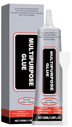 Adhesivo Telas - 50 ml Multifuncional Impermeable Adhesión Sólida | Pegamento Fusion Tela con Raclette,Fijación Tejidos Denim Cuero Poliéster Algodón Franela Rhinestone Casa Universidad