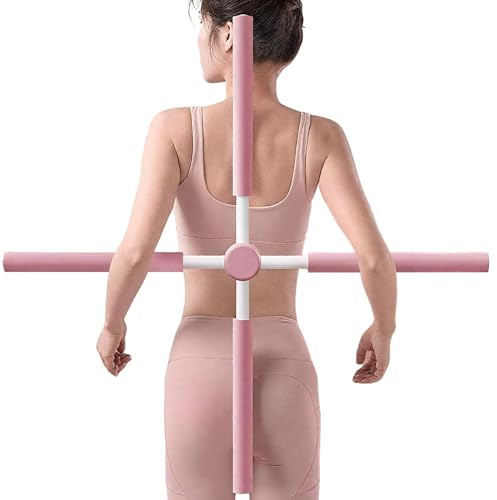 Postures Corrector Yoga Cross Stick Stretch Mobility Pole Neck Hump | Yoga Stick Stretching Tool Neck Hump Hunchback Corrector Rehabilitation for Sitting Home Gym Office Travel
