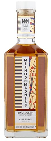 METHOD & MADNESS - Single Grain - Single Grain Whisky - 46% Alcool - Origine: Irlande - Bouteille de 70 cl