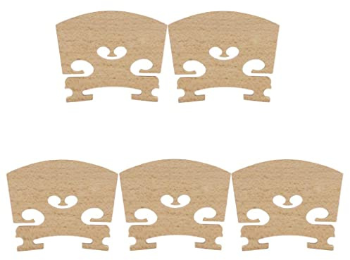 MagiDeal 5pcs Ahorn Brücke Bridge Geigensteg Zubehör für 4/4 Violine/Geige
