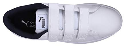 Puma Zapatillas unisex Smash V2 V blancas blancas para adultos, Puma Blanco y blanco, 43 EU