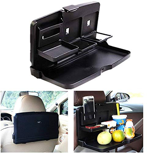 STARPIA Organizador Plegable para Asiento Trasero de Coche, Universal Bandeja de Soporte Mesa para Teléfono Móvil Bebida Alimentos