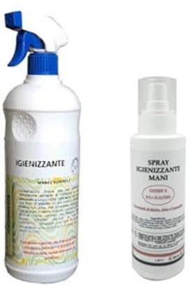 IGIENIZZANTE MANI SPRAY BASE ALCOLICA TOP QUALITY 1 Lt
