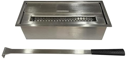 Bruciatore a Bioetanolo per Camini 1,5L 28x12,5x8,5 cm in Acciaio