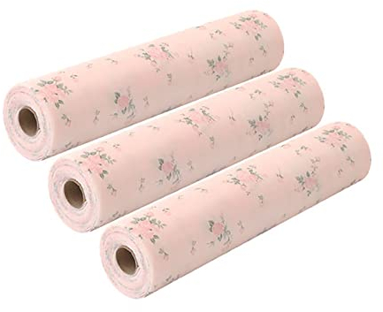 Verve Non-Adhesive Cabinet Liners and Shelf Paper Protectors, Bedroom Drawer and Refrigerator Liners - 30x300cm, 3 Rolls