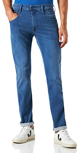 Replay Men's Anbass Forever Blue Jeans, 009 Medium Blue, 33W x 32L